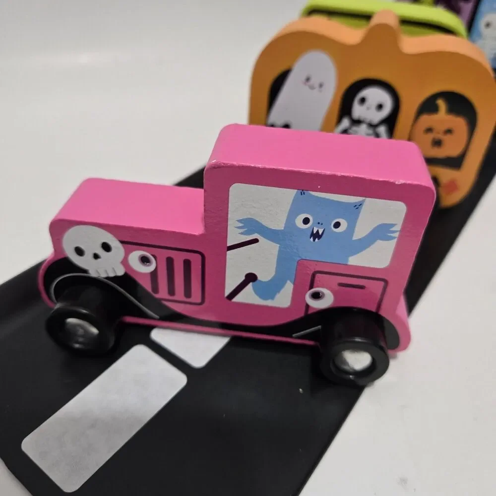 Target Bullseye Playground Halloween 2026 Decorative Wood Trucks Set Of 4 New